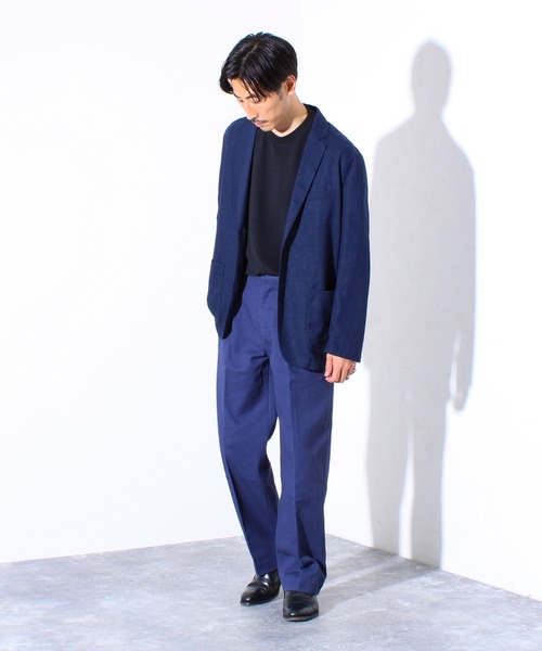 GLOSTER（グロスター）の「【WEB限定】ツータックフレンチチノ（チノパンツ・メンズ・ネイビー/ベージュ・マルチサイズ）」の19枚目の写真