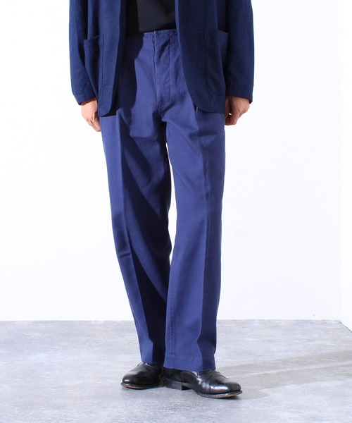 GLOSTER（グロスター）の「【WEB限定】ツータックフレンチチノ（チノパンツ・メンズ・ネイビー/ベージュ・マルチサイズ）」の12枚目の写真