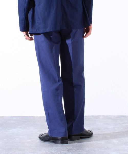 GLOSTER（グロスター）の「【WEB限定】ツータックフレンチチノ（チノパンツ・メンズ・ネイビー/ベージュ・マルチサイズ）」の15枚目の写真