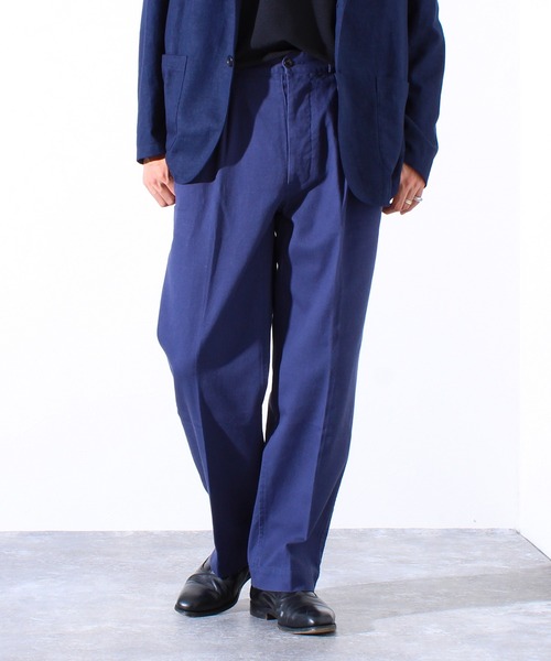 GLOSTER（グロスター）の「【WEB限定】ツータックフレンチチノ（チノパンツ・メンズ・ネイビー/ベージュ・マルチサイズ）」の17枚目の写真