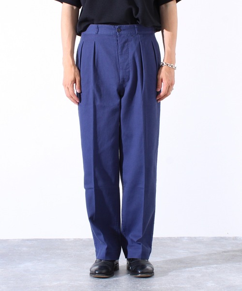 GLOSTER（グロスター）の「【WEB限定】ツータックフレンチチノ（チノパンツ・メンズ・ネイビー/ベージュ・マルチサイズ）」の6枚目の写真