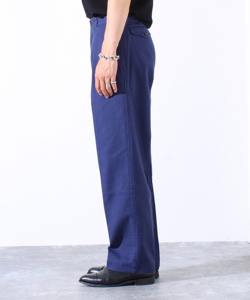 GLOSTER（グロスター）の「【WEB限定】ツータックフレンチチノ（チノパンツ・メンズ・ネイビー/ベージュ・マルチサイズ）」の7枚目の写真