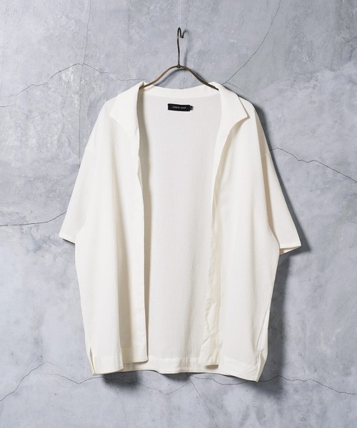 jiggys shop(ジギーズショップ)の「羽織り専用 ボタンレス 半袖 シャツ(シャツ/ブラウス・メンズ・ブラック/ホワイト/オレンジ・MEDIUM/LARGE/X-LARGE)」の8枚目の写真