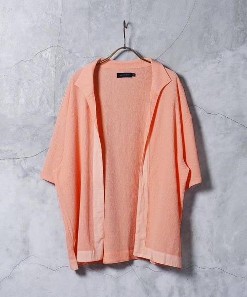 jiggys shop(ジギーズショップ)の「羽織り専用 ボタンレス 半袖 シャツ(シャツ/ブラウス・メンズ・ブラック/ホワイト/オレンジ・MEDIUM/LARGE/X-LARGE)」の12枚目の写真