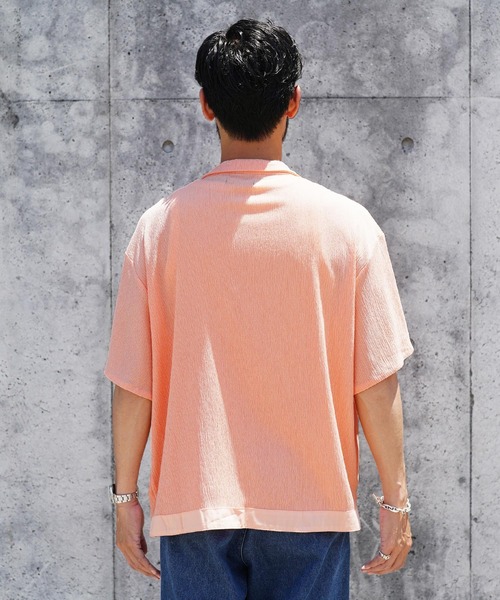 jiggys shop(ジギーズショップ)の「羽織り専用 ボタンレス 半袖 シャツ(シャツ/ブラウス・メンズ・ブラック/ホワイト/オレンジ・MEDIUM/LARGE/X-LARGE)」の16枚目の写真