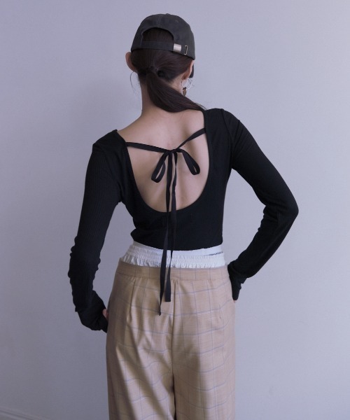HONEY MI HONEY(ハニーミーハニー)の「check double waist pants(スラックス・レディース・グレー/ベージュ・FREE)」の15枚目の写真