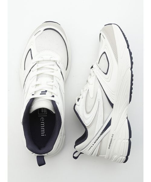 FILA(フィラ)の「【emmi×FILA】INTERUN(スニーカー・レディース・ホワイト・23/24/25/26)」の2枚目の写真
