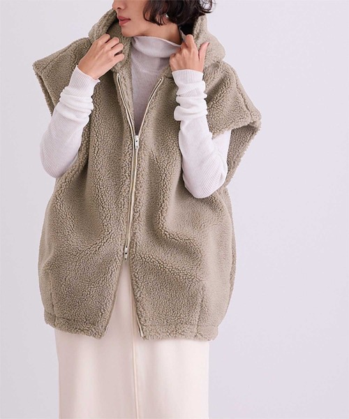 セール】フーディーボアベスト（ベスト）｜ur's（ユアーズ）の