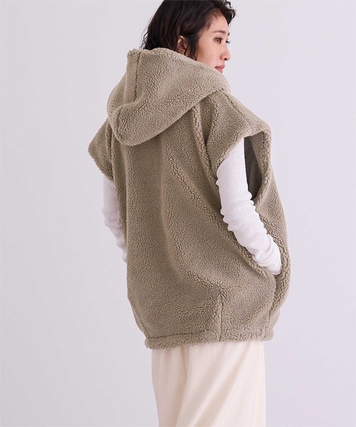 セール】フーディーボアベスト（ベスト）｜ur's（ユアーズ）の