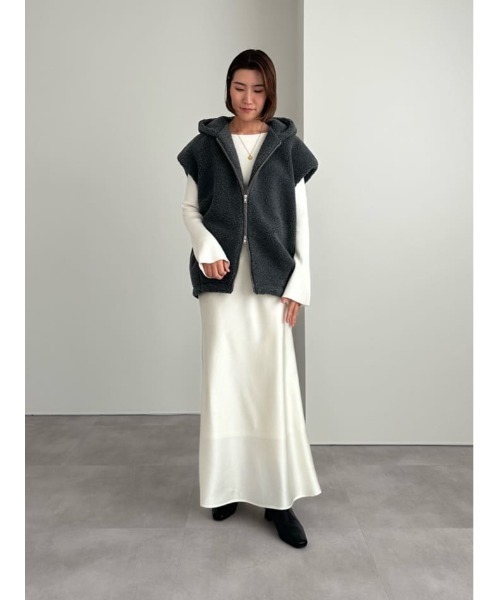 セール】フーディーボアベスト（ベスト）｜ur's（ユアーズ）の