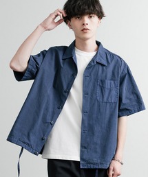 Audience（オーディエンス）の「Audience オーディエンス ピグメントホースクロスドローコードバルーンオープンカラーハーフスリーブシャツ AUD6630（シャツ/ブラウス）」
