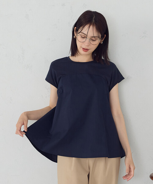 2023ssコムコムカットソー セール】ビスチェ風 コンビカットソー（Tシャツ/カットソー