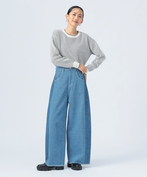 BEAMS HEART（ビームスハート）の「脇 ライン デニム パンツ