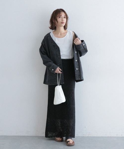 studio CLIP(スタディオクリップ)の「コットンレイヤードタンクトップ(タンクトップ・レディース・ライトブルー/ネイビー/オフホワイト/ブラック/ラベンダー/ブラウン・LARGE/MEDIUM)」の10枚目の写真