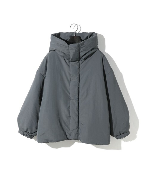 MIDIUMISOLIDミディウミソリッド ボンディングブルゾン ショートコート ENFOLD - MIDIUMISOLIDミディウミソリッド ボンディングブルゾン