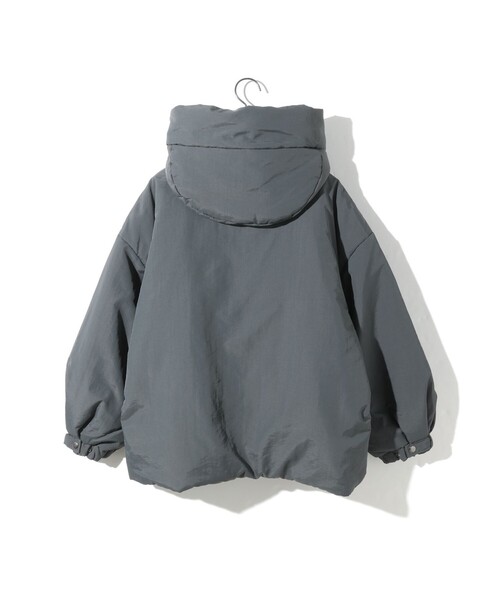 セール】MIDIUMISOLID フード付きパディングブルゾン（ダウン