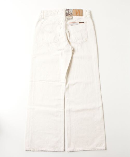 Nudie Jeans（ヌーディージーンズ）の「Nudie Jeans/ヌーディージーンズ Wide Heidi / ローウエストワイドレッグジーンズ / Ivory / レングス28（デニムパンツ・レディース・アイボリー・28inch/26inch/25inch/24inch/27inch）」の2枚目の写真