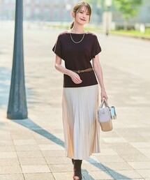 ANY SIS（エニィスィス）の「ウーステッドエステル  プリーツスカート（スカート・レディース）」