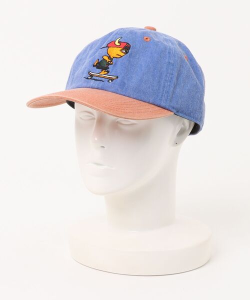 TOY　MACHINE（トイ　マシーン）の「TOY MACHINE/トイマシーン TMC SKB3 BICOLORCAP キャップ 252045006（キャップ・メンズ・ブルー/ブラック/ベージュ・FREE）」の9枚目の写真