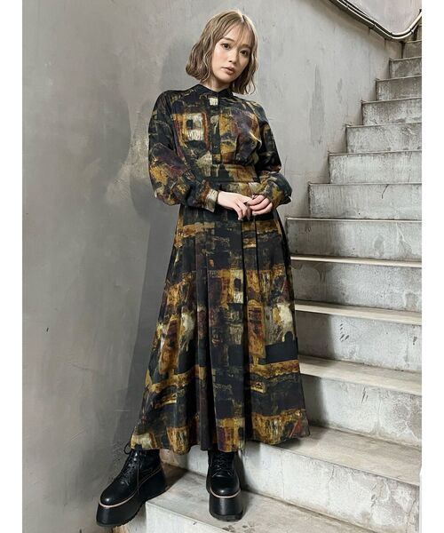 MURUA（ムルーア）の「ニュアンスパターンマキシワンピース