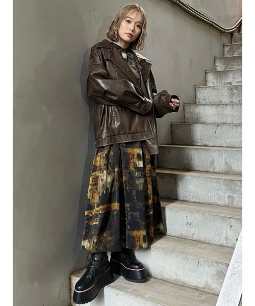 MURUA（ムルーア）の「ニュアンスパターンマキシワンピース