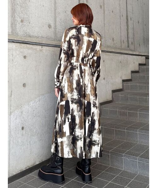 MURUA(ムルーア)の「ニュアンスパターンマキシワンピース(ワンピース・レディース・ブラック/ホワイト・FREE)」の20枚目の写真