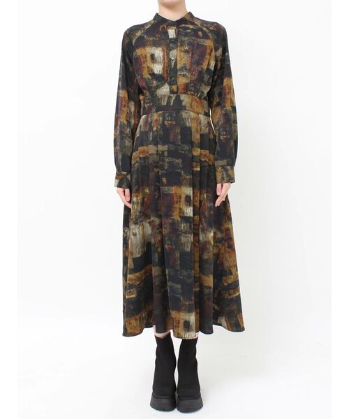 【完売商品】MURUA ムルーア ニュアンスパターンマキシワンピース セール】ニュアンスパターンマキシワンピース（ワンピース）｜MURUA