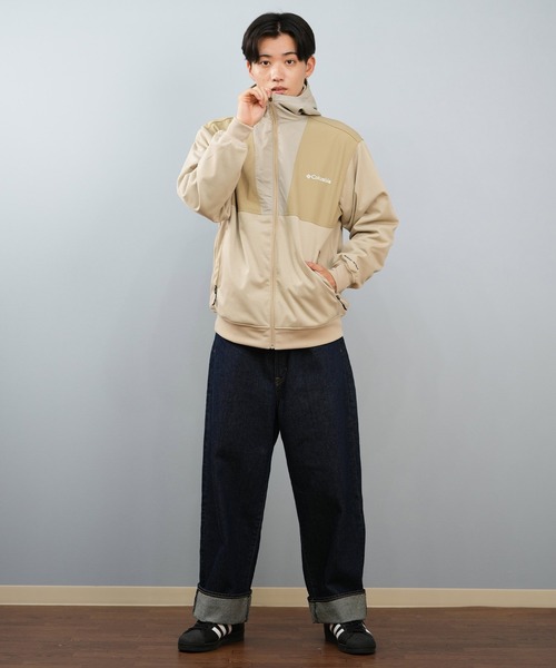 Columbia(コロンビア)の「columbia/コロンビア ウィルキンソンコーブフーディ ジップアップ ルーズシルエット 防風 PM0539(パーカー・メンズ・ヘザーグレー/ベージュ/ブルーグリーン/ブラック・XL/S/L/M)」の19枚目の写真