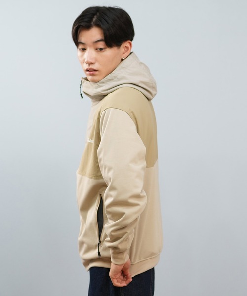 Columbia(コロンビア)の「columbia/コロンビア ウィルキンソンコーブフーディ ジップアップ ルーズシルエット 防風 PM0539(パーカー・メンズ・ヘザーグレー/ベージュ/ブルーグリーン/ブラック・XL/S/L/M)」の17枚目の写真