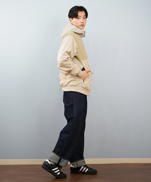 Columbia(コロンビア)の「columbia/コロンビア ウィルキンソンコーブフーディ ジップアップ ルーズシルエット 防風 PM0539(パーカー・メンズ・ヘザーグレー/ベージュ/ブルーグリーン/ブラック・XL/S/L/M)」の21枚目の写真