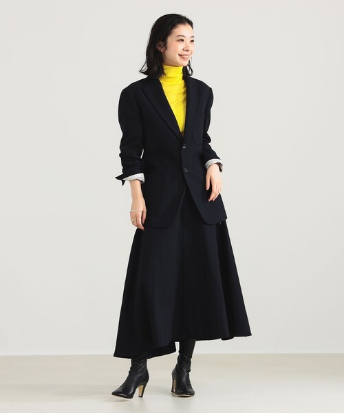 Demi-Luxe BEAMS（デミルクス ビームス）の「【1/15再値下げ】AK+1 / ウール ソリッド 2ボタン ジャケット（テーラードジャケット・レディース・ネイビー・36/38）」の4枚目の写真