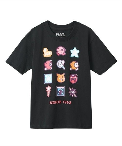 【フォローで半額】星のカービィ　Tシャツ　半袖　M USA古着　アイボリー Amazon | [カービィ] Tシャツ 半袖 星のカービィ ドットアイコン