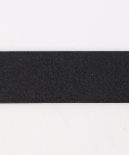 COMME CA ISM（コムサイズム）の「フェイクレザー スクエアバックルベルト（3.0cm幅）（ベルト・レディース・ブラック/ベージュ・FREE）」の4枚目の写真