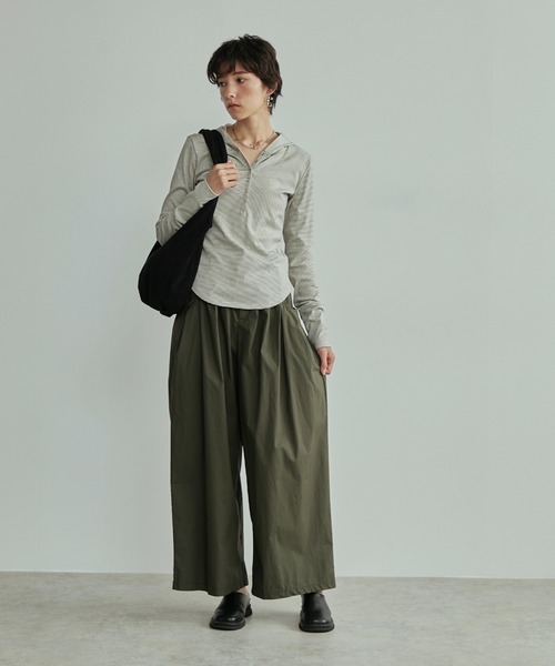 L'Appartement ヘンリーネック ショート丈 ワイドカットソー 楽天市場】Tシャツ・カットソー（サイズ（S/M/L）S・スタイル
