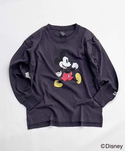 Disney - みぃタソ！2 セール】キッズ MICKEY MOUSE ミッキー オーバーサイズ ロンT（T