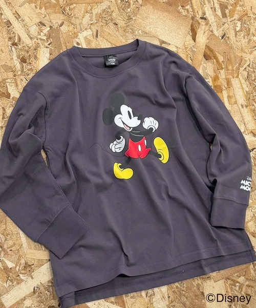 セール】キッズ MICKEY MOUSE ミッキー オーバーサイズ ロンT（T