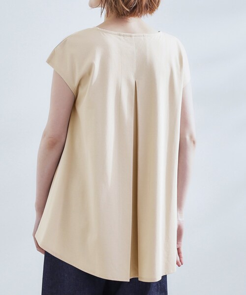 grove(グローブ)の「すっきり見え ペプラムフレンチスリーブカットソー(Tシャツ/カットソー・レディース・オリーブ/ブラック/ナチュラル・05/04/03/02/01)」の7枚目の写真