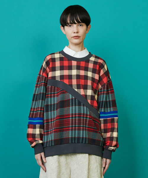 FRAPBOIS（フラボア）の「チェットレーナー（スウェット・レディース・ブルー系その他/レッド系その他・1/2）」の2枚目の写真