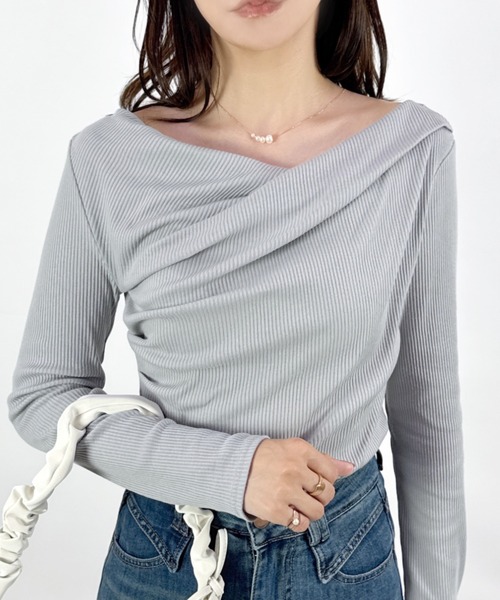 【新品】【現行品】kotohayokozawa トップス　カットソー　グレー KOTOHAYOKOZAWA トップス