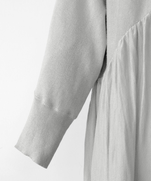 セール】【2025AW】タートルネック ロング ニット ワンピース