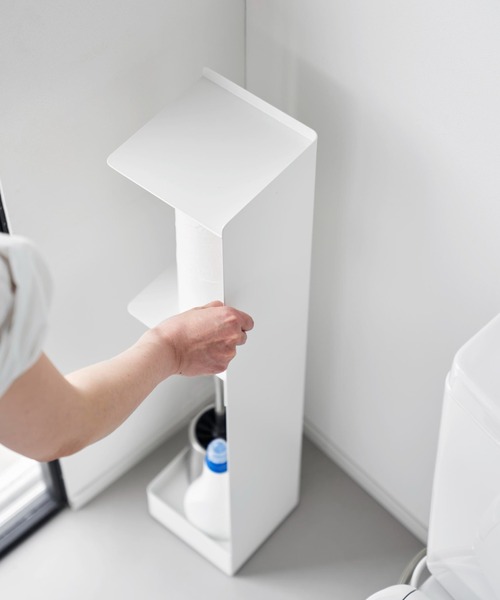 TIMELESS COMFORT（タイムレスコンフォート）の「tower（タワー）キャスター付きスリムトイレラック（バス/トイレグッズ・レディース・ブラック/ホワイト・ONE SIZE）」の7枚目の写真