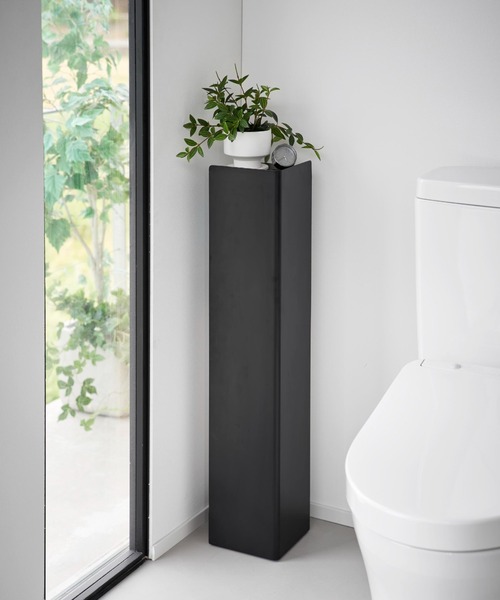 TIMELESS COMFORT（タイムレスコンフォート）の「tower（タワー）キャスター付きスリムトイレラック（バス/トイレグッズ・レディース・ブラック/ホワイト・ONE SIZE）」の11枚目の写真