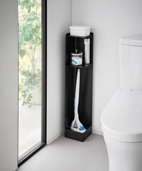 TIMELESS COMFORT（タイムレスコンフォート）の「tower（タワー）キャスター付きスリムトイレラック（バス/トイレグッズ・レディース・ブラック/ホワイト・ONE SIZE）」の15枚目の写真