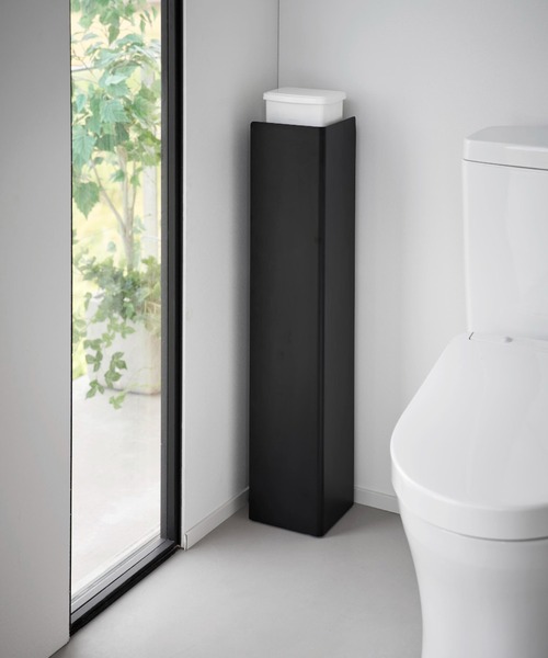 TIMELESS COMFORT（タイムレスコンフォート）の「tower（タワー）キャスター付きスリムトイレラック（バス/トイレグッズ・レディース・ブラック/ホワイト・ONE SIZE）」の16枚目の写真