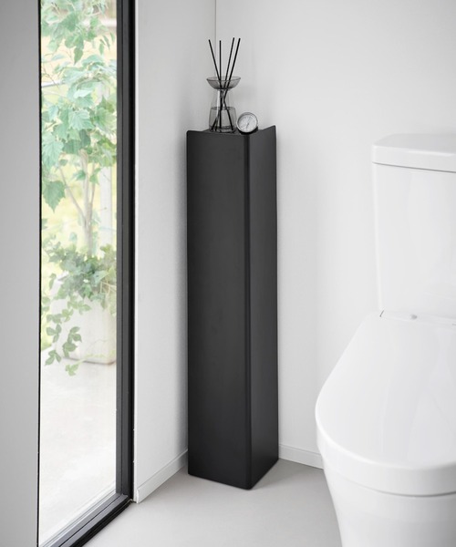 TIMELESS COMFORT（タイムレスコンフォート）の「tower（タワー）キャスター付きスリムトイレラック（バス/トイレグッズ・レディース・ブラック/ホワイト・ONE SIZE）」の18枚目の写真