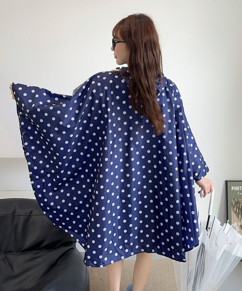 完売品新品　ミニボーデン  鹿＆花柄　3WAY防水加工付き　コート 川住製作所 でざいん雨の日ぽんちょ[品番：BCYW0004538