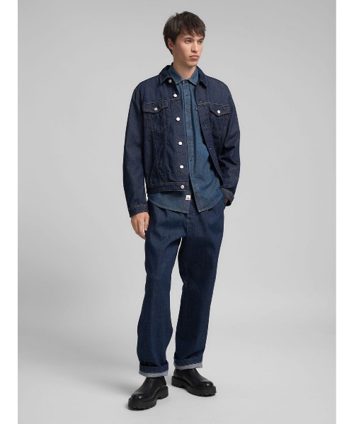 REPLAY(リプレイ)の「6.5OZ ダメージ加工デニムウエスタンシャツ(シャツ/ブラウス・メンズ・ダークブルー・X-LARGE/LARGE/MEDIUM/SMALL)」の6枚目の写真