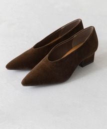 menue（メヌエ）の「デザインヒール ポインテッドトゥ パンプス（パンプス）」