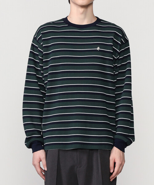 Gymphlex | ストライプ ワッフルカットソー MEN（Tシャツ