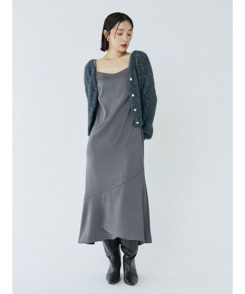 LAGUNAMOON（ラグナムーン）の「フェザーネップカーデプルオーバー（カーディガン/ボレロ・レディース・チャコールグレー/ブルー/イエロー・FREE）」の10枚目の写真